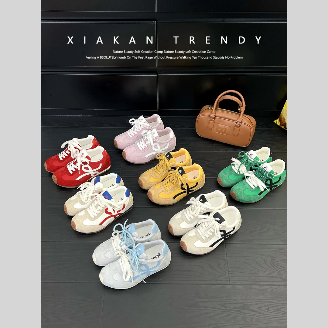 「XIAKAN」内增高6cm阿甘鞋女春季新款百搭运动休闲鞋慢跑德训鞋ins