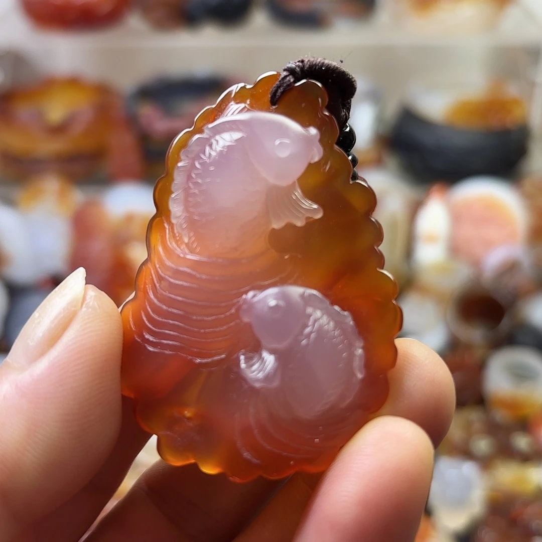 玛瑙/玉髓未镶嵌吊坠(不含链)