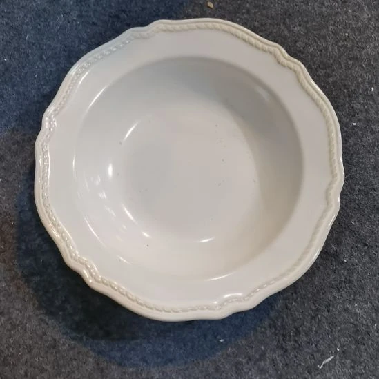 瓷片微瑕麻花辫深盘两个一组