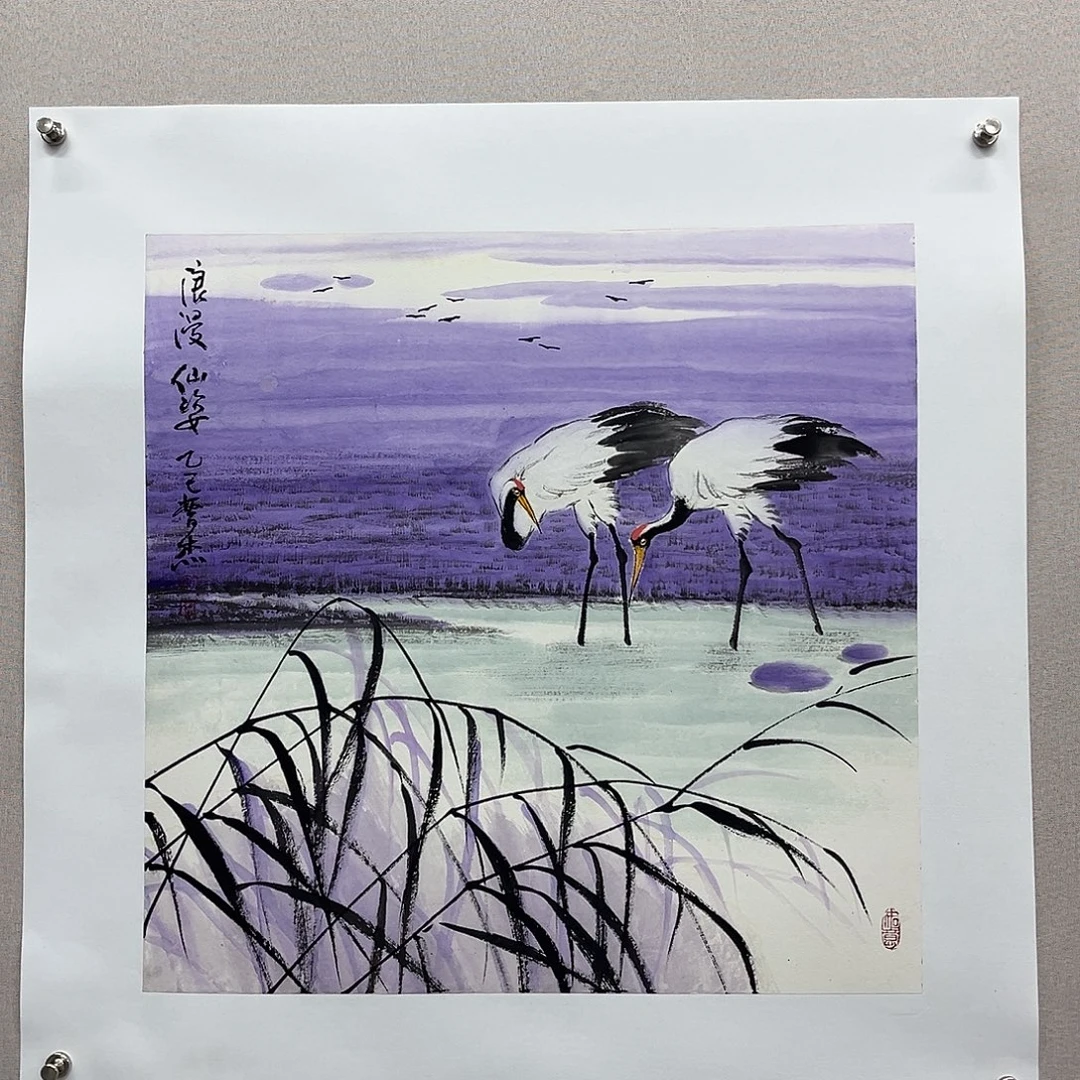 国画艺术家真人手绘