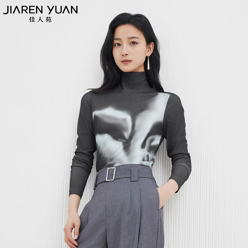 佳人苑T恤女秋季新款J438199
