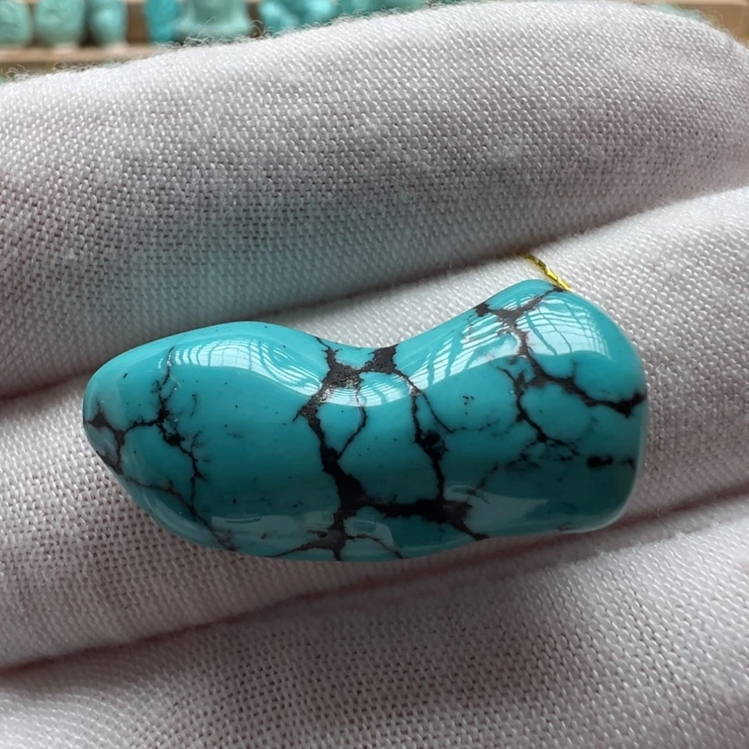 绿松石未镶嵌配饰11.7*27.7