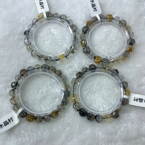 T225天然赫尔基蒙水晶闪灵钻菠萝珠手链多样性只发一件