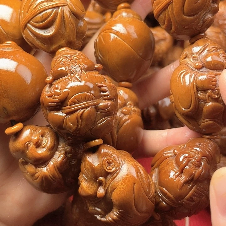 男***下橄榄核吊坠橄榄核