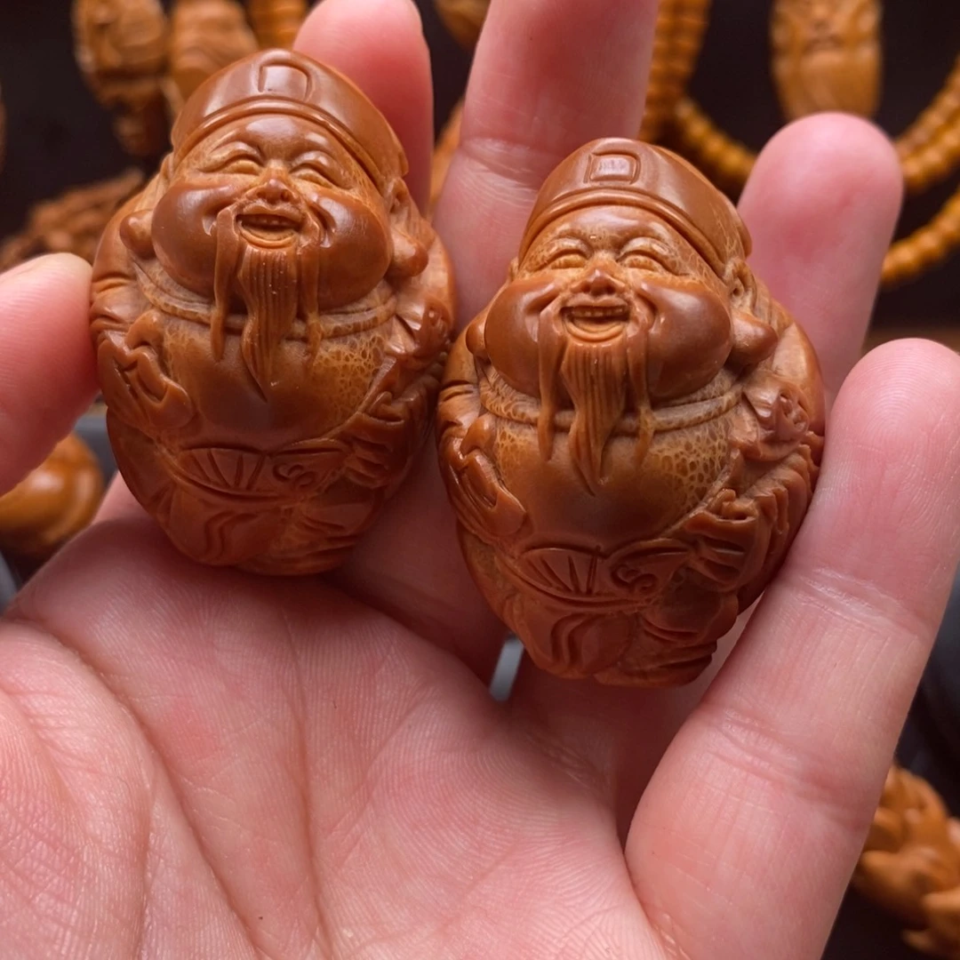 橄榄核手串手球财神