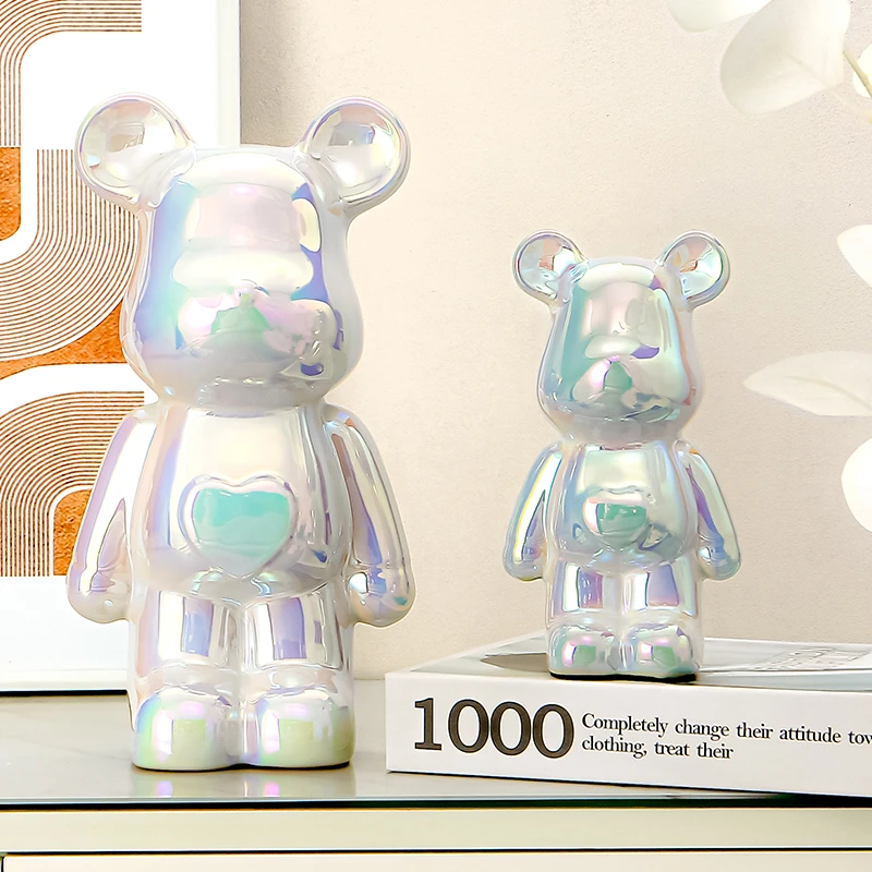 【宠粉浮力】18cm北欧轻奢甜心熊电视柜酒柜玄关摆件