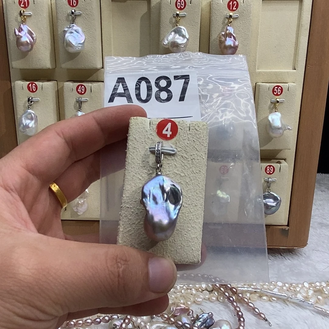 淡水珍珠颈饰银S925镶嵌