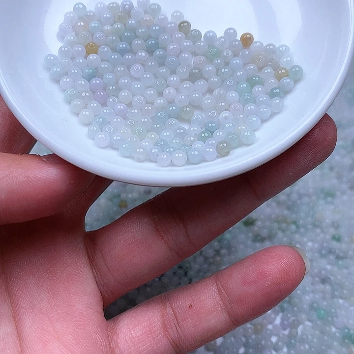 翡翠散珠翡翠翡翠卡3.7。500颗50元