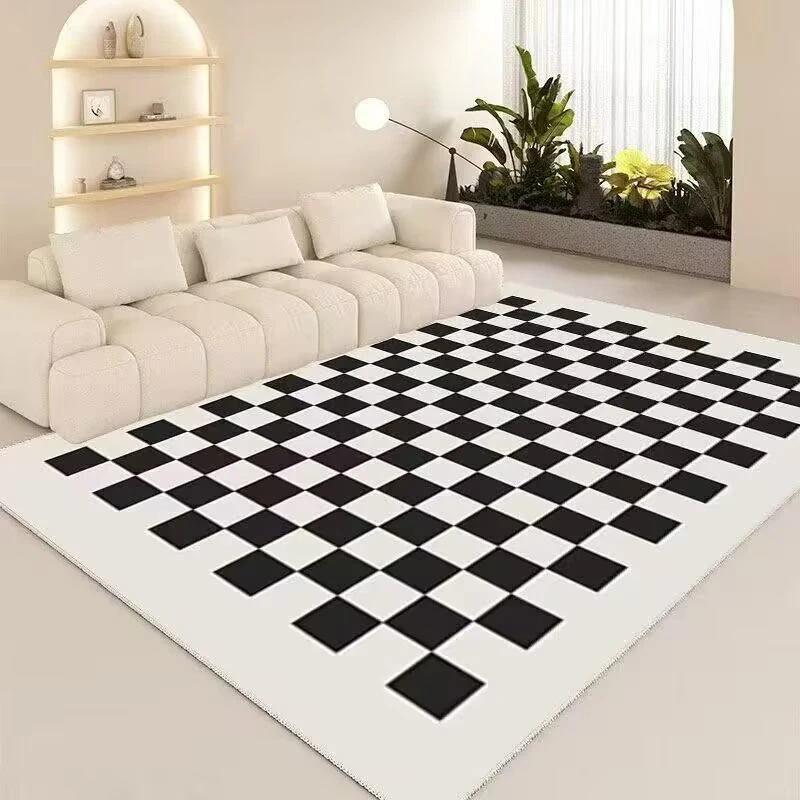 【棋盘格】200x300比利时绒欧式炕毯地毯床边毯卧室茶地毯客厅毯