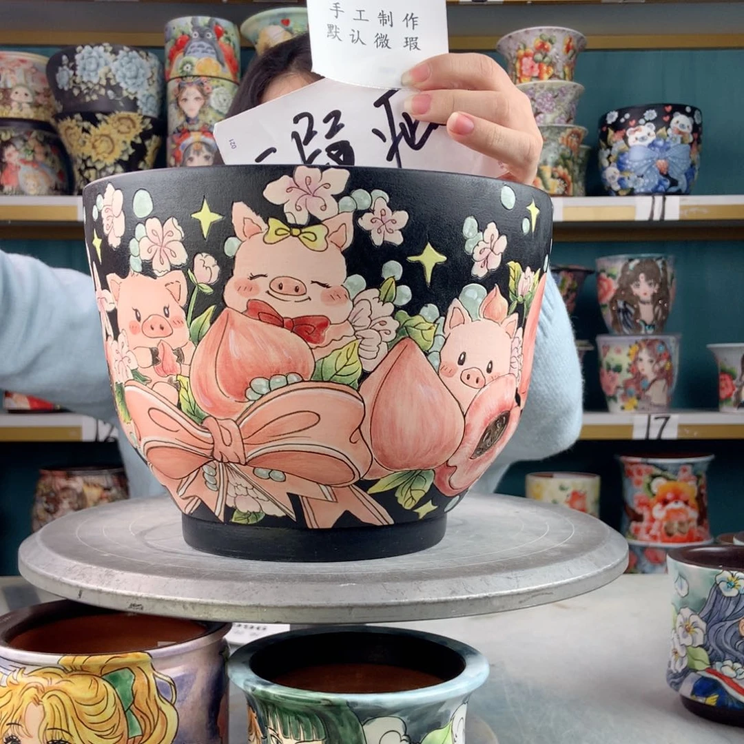 罐大*梨景德镇手工瑕疵956