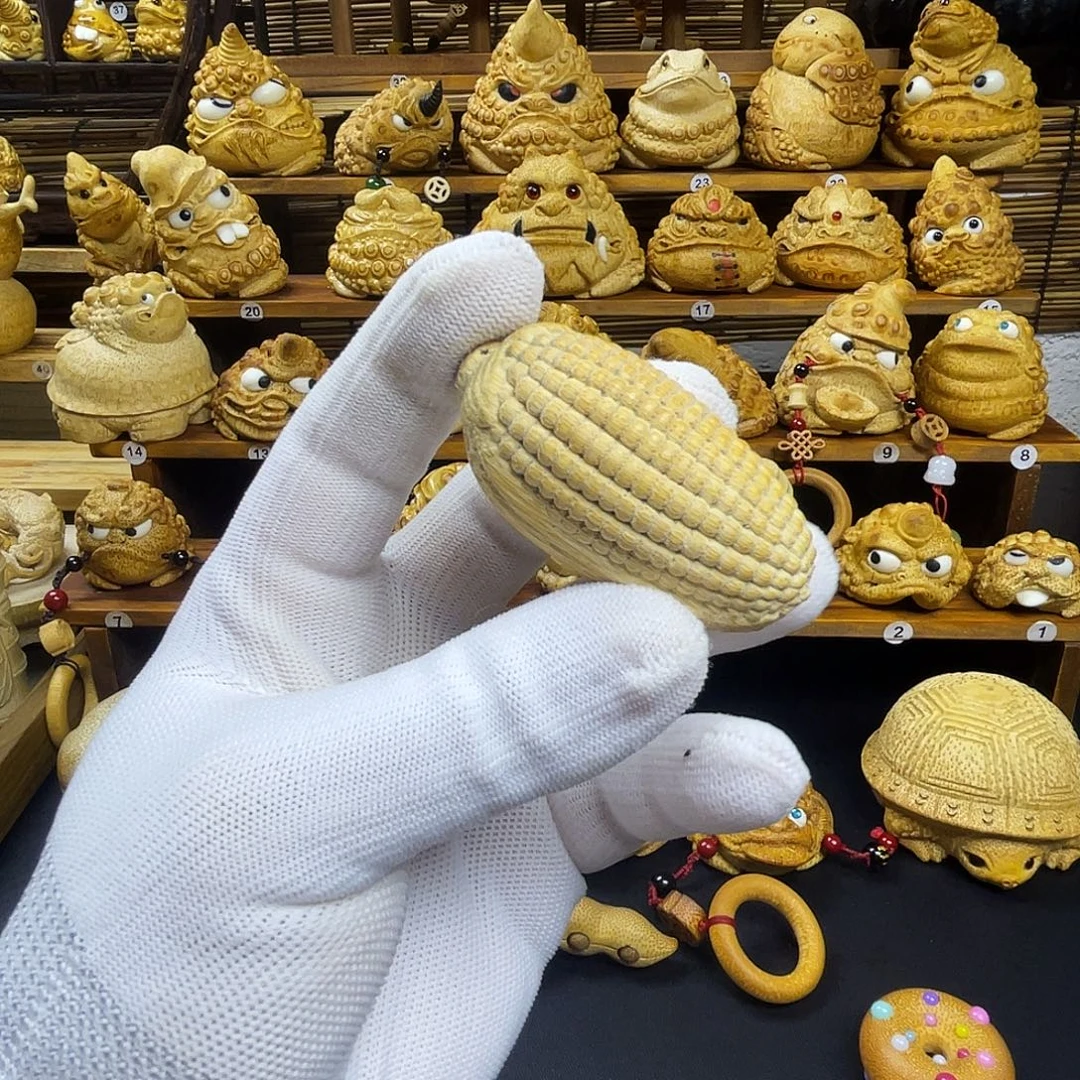 竹个性文玩竹雕玉米