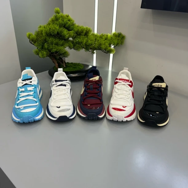 6832早秋新款皮布拼接低帮舒适时尚男款休闲潮鞋阿甘鞋潮鞋运动鞋