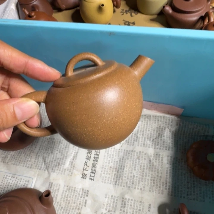 紫砂茶杯段泥微瑕石谷150cc