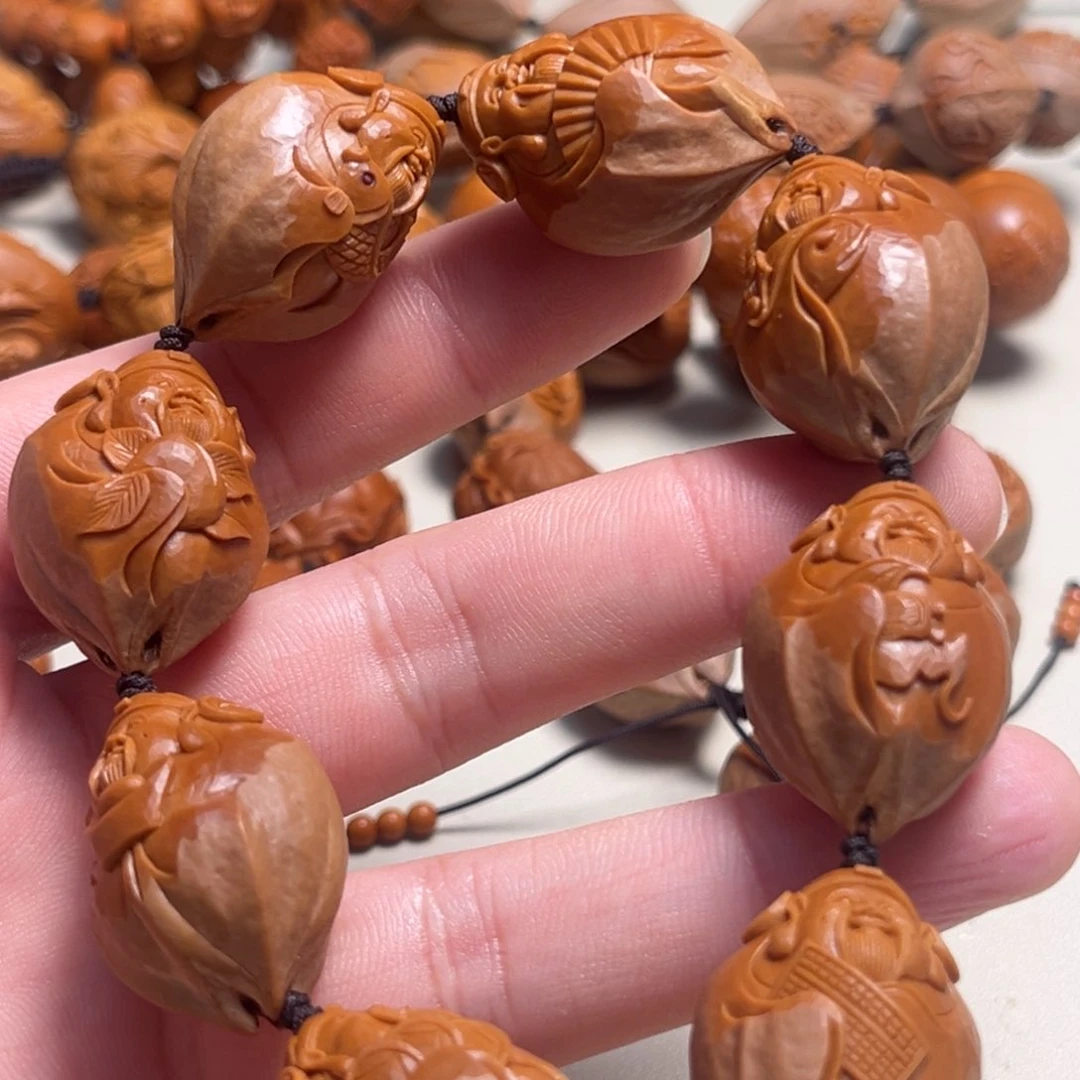 橄榄核吊坠h纯刀财神