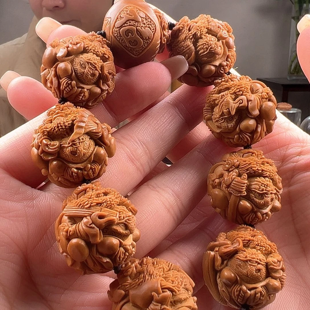 橄榄核手串/手链风*橄榄核雕橄榄核