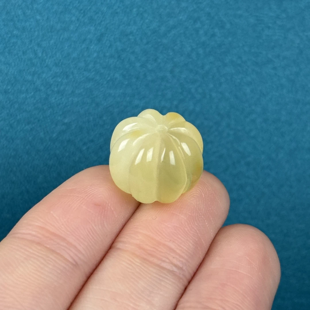 M5487天然蜜蜡 南瓜珠 16*13mm支持复检