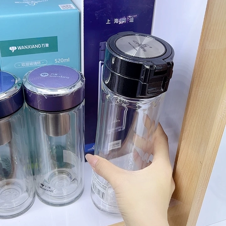 万象品牌双层玻璃杯V814-490