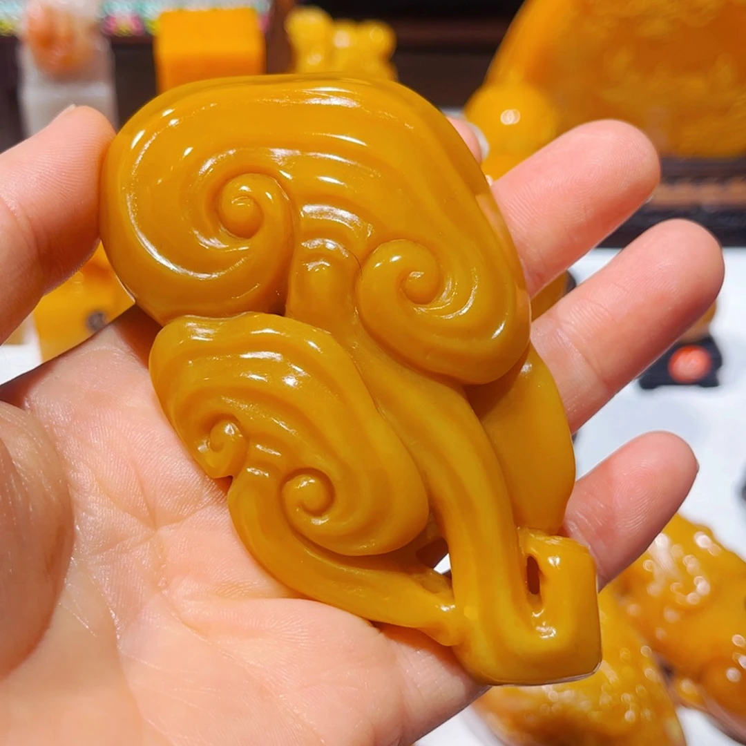 田黄石顺**水石雕石雕石雕