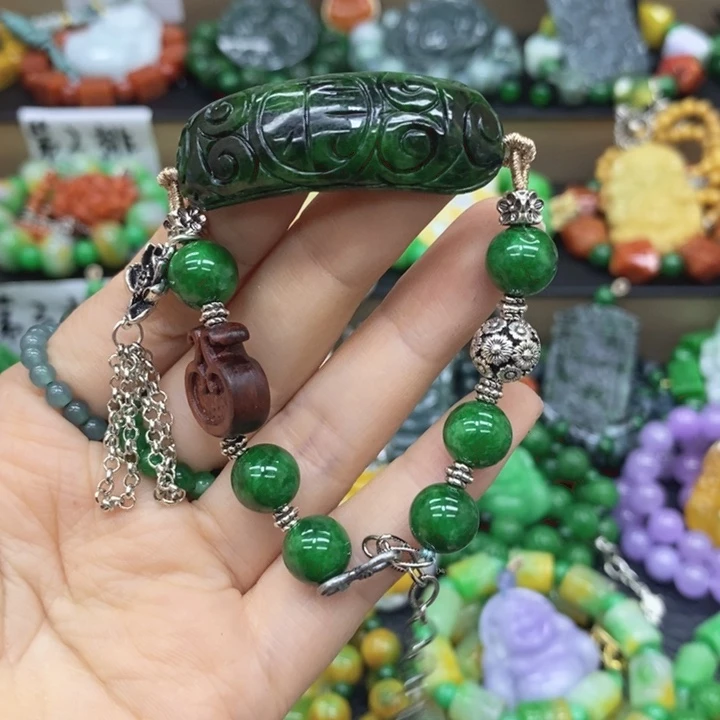 翡翠未镶嵌颈饰手链26