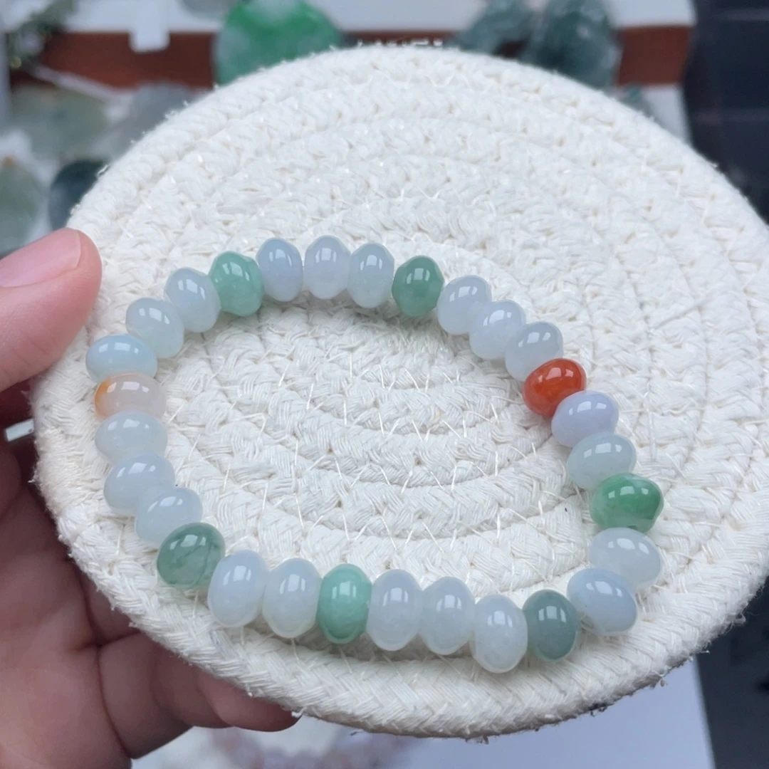 翡翠未镶嵌颈饰天然A货缅甸翡翠9mm