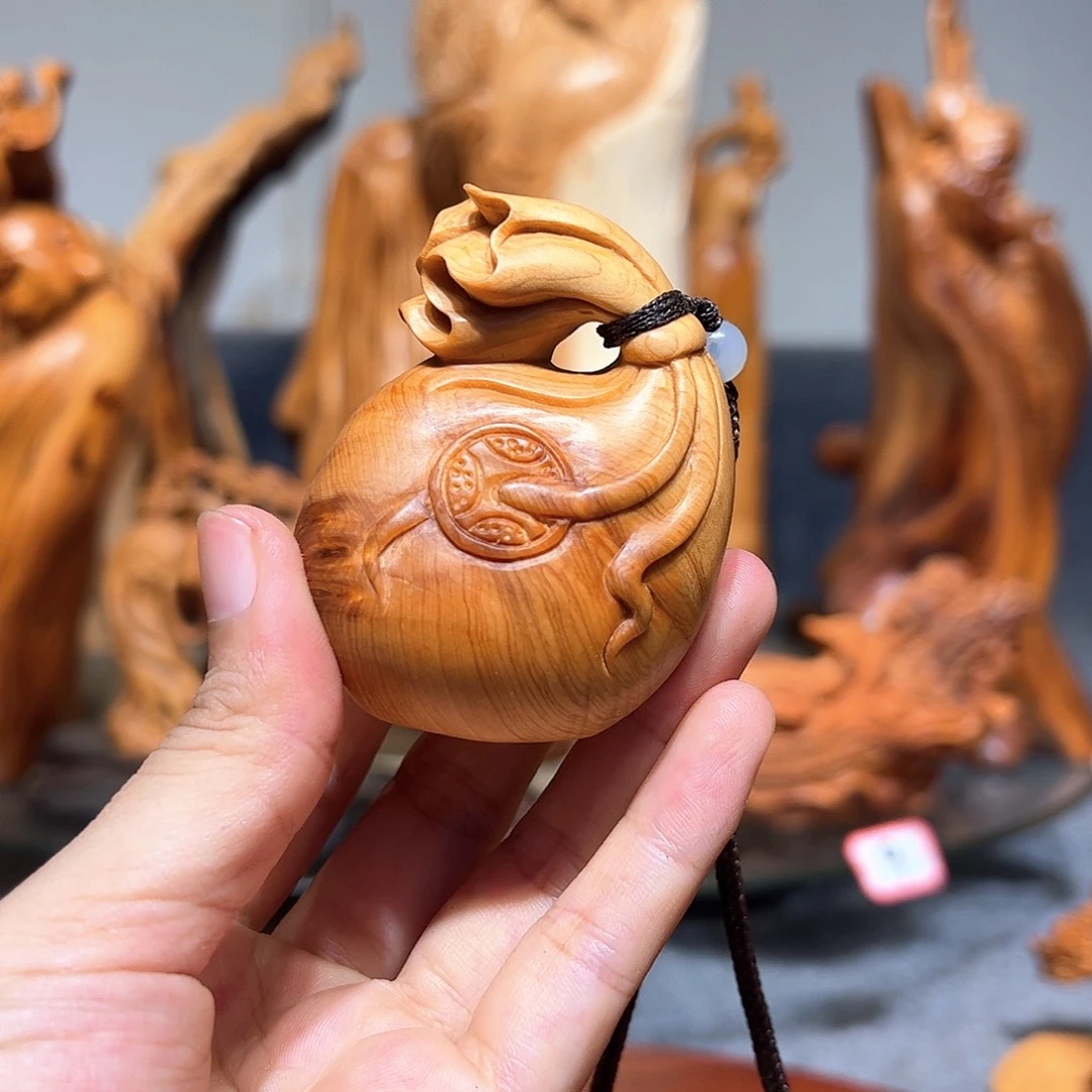 柏木用****1崖柏木手把件摆件