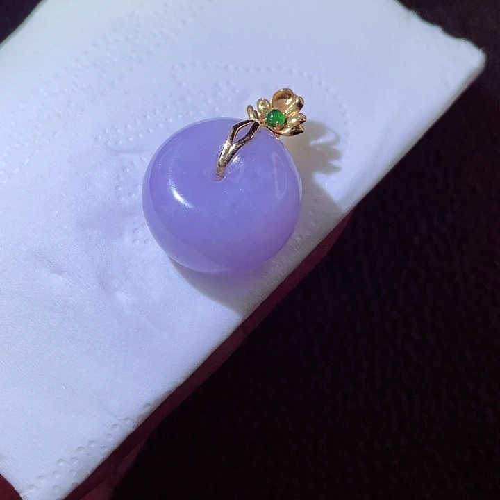 翡翠18K金镶嵌颈饰翡翠