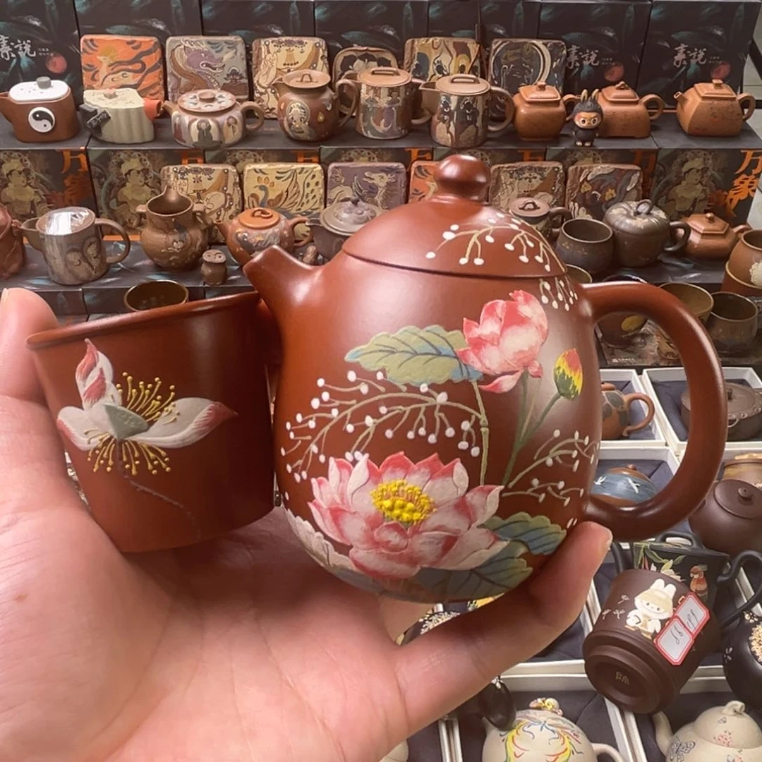 茶壶紫砂200cc原矿精工半手