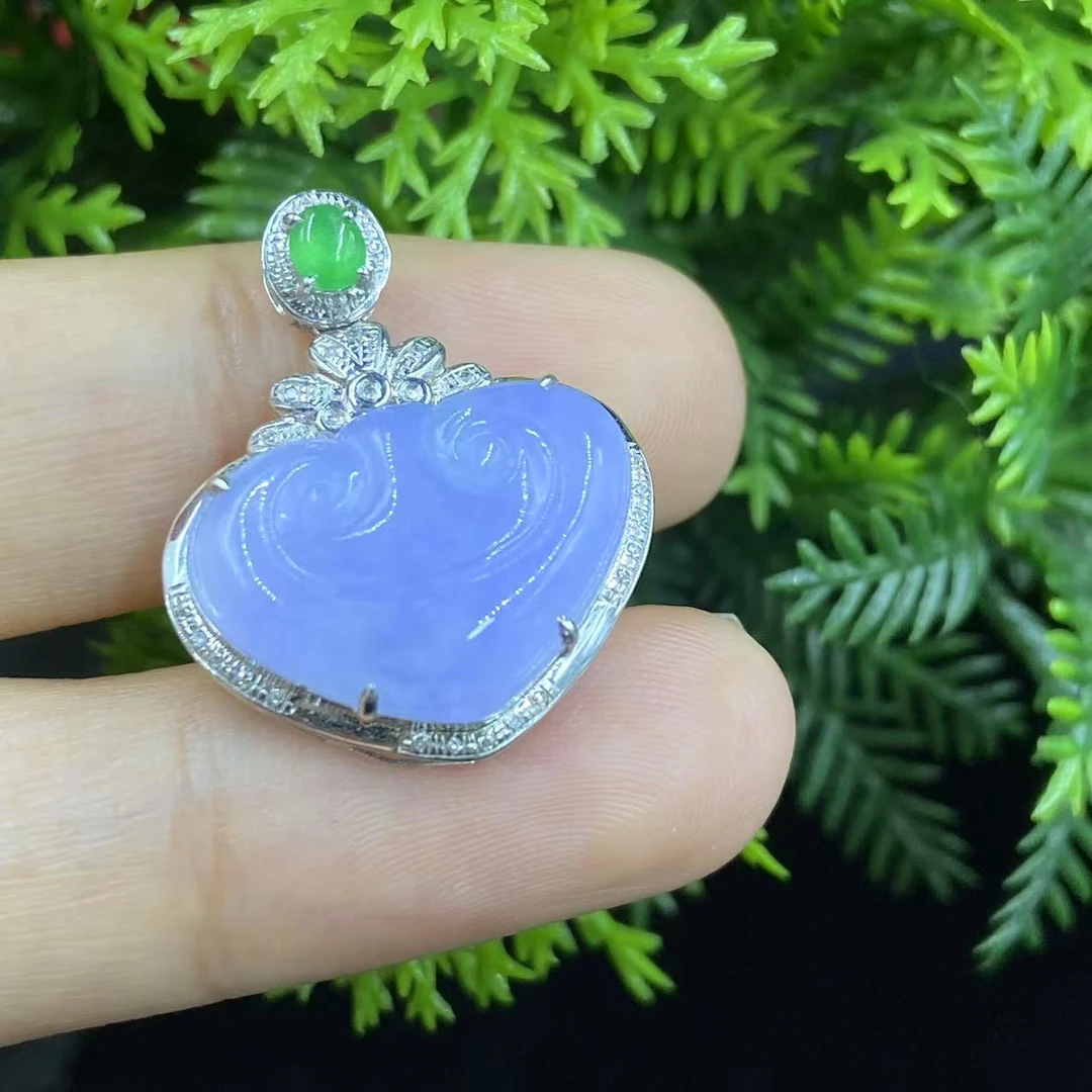 新春大集翡翠吊坠（不含链）18k金镶嵌--吊坠1299 1