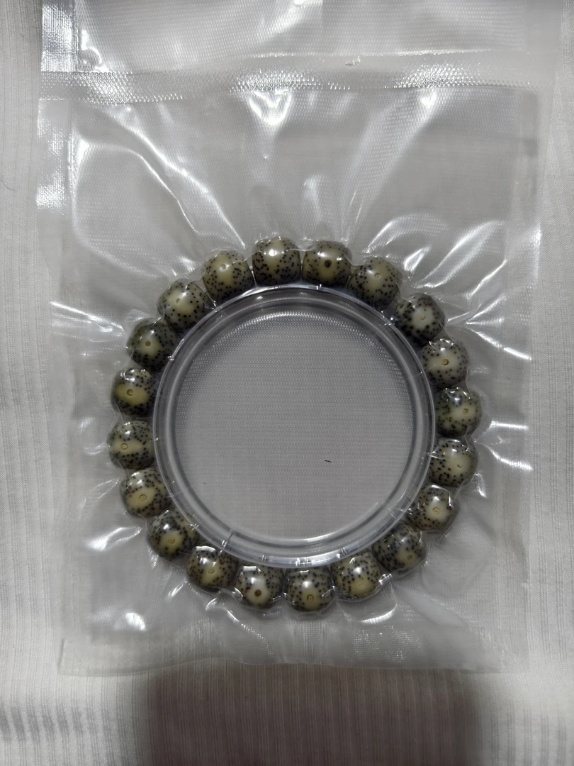 天然星月菩提石玉料大眼睛手串12×11mm