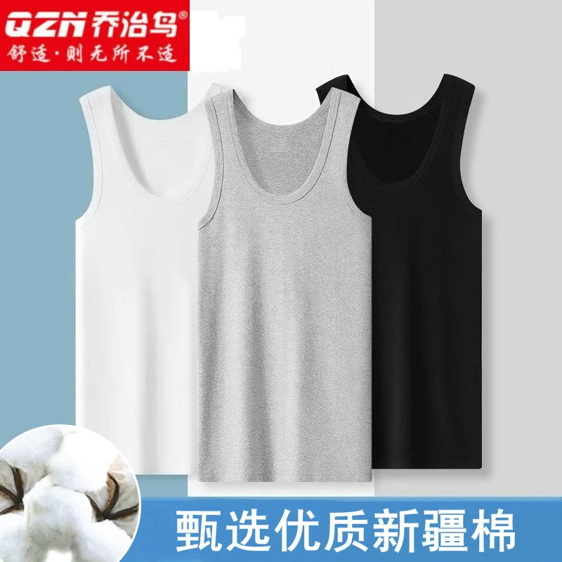 新款背心男款男士纯棉全棉夏季爆款薄款内穿汗衫紧身t恤坎肩无袖