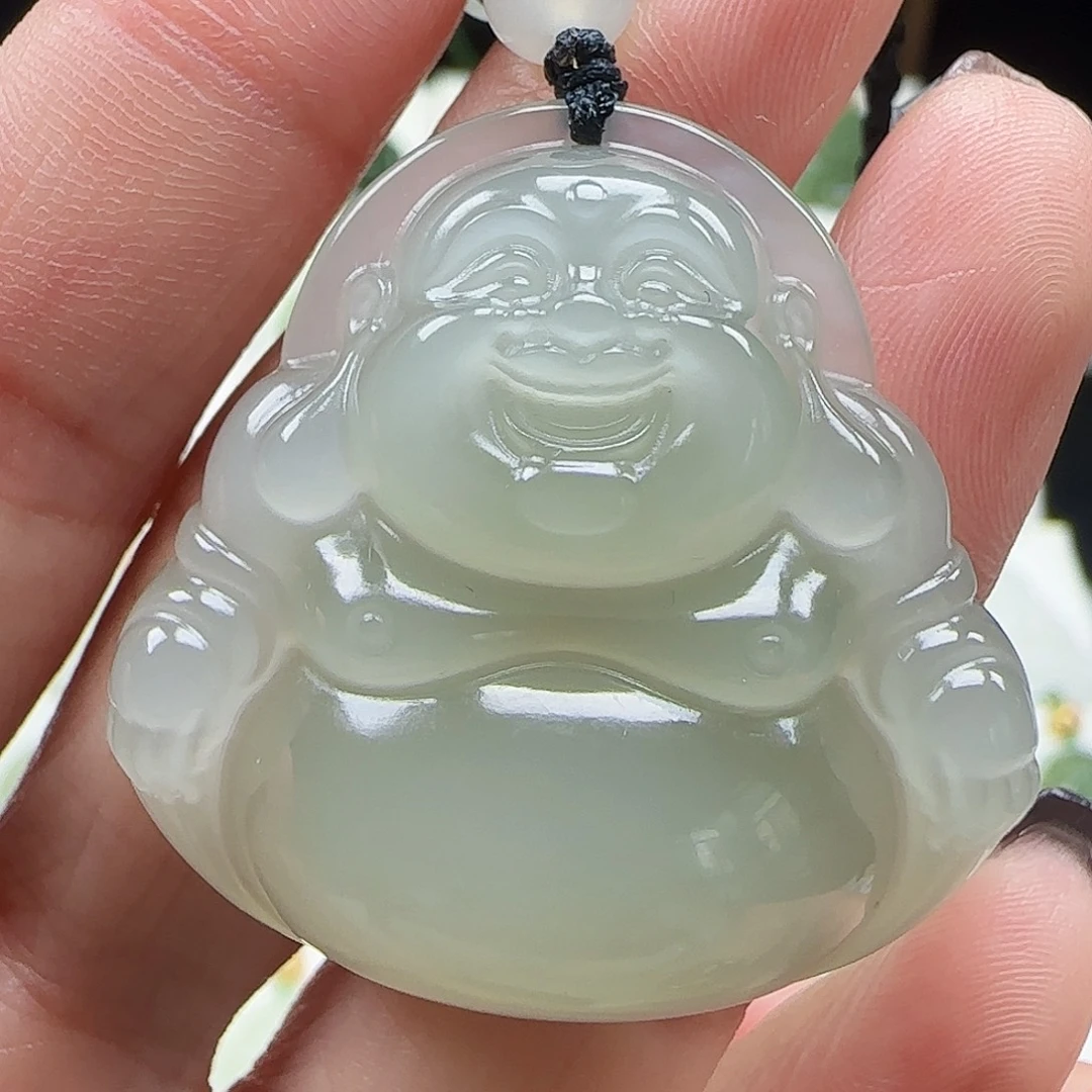 和田玉未镶嵌吊坠(赠链)