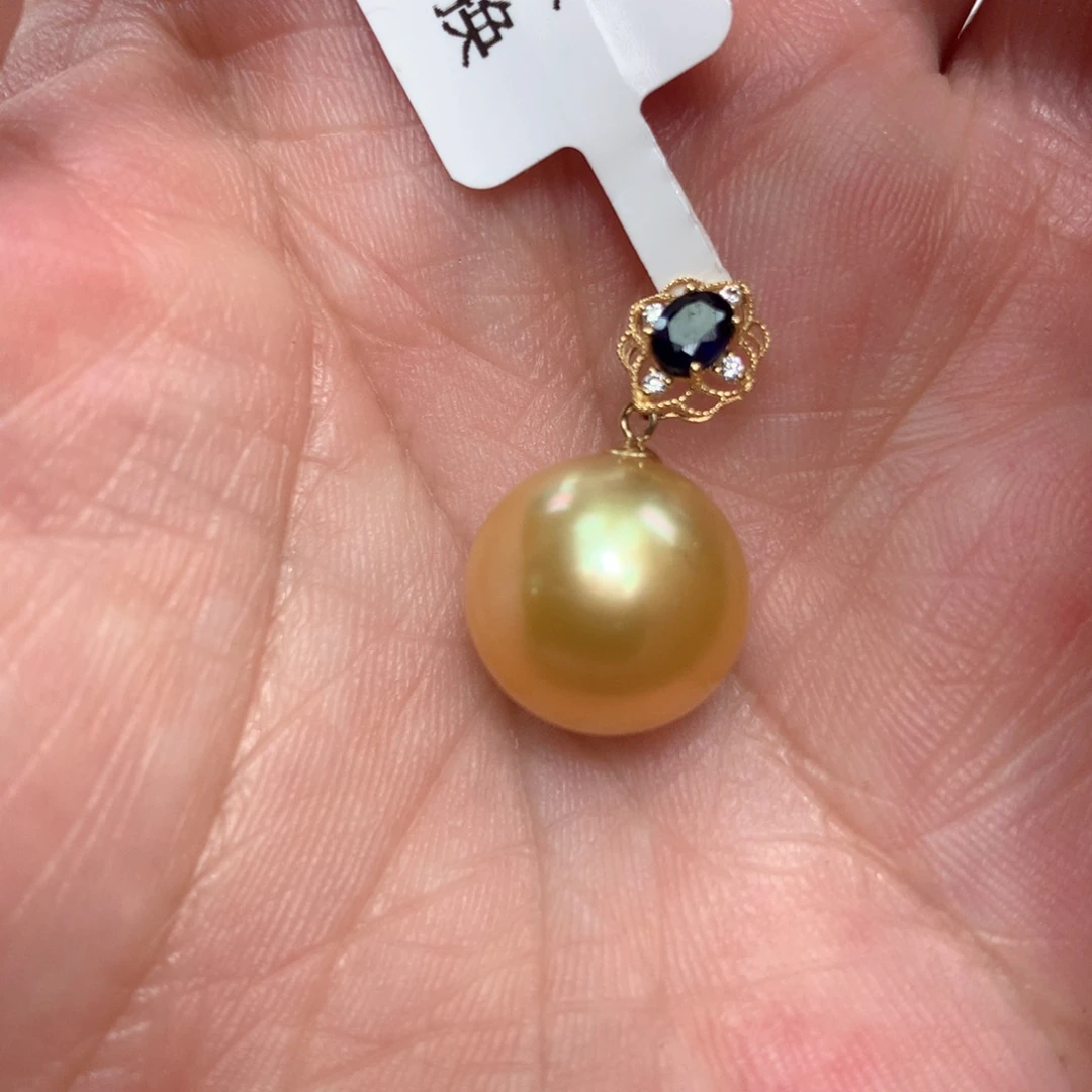 海水珍珠颈饰18K金镶嵌