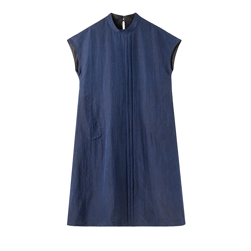 孤品福利 香云纱宽松时尚连衣裙夏季新中式中长款女裙