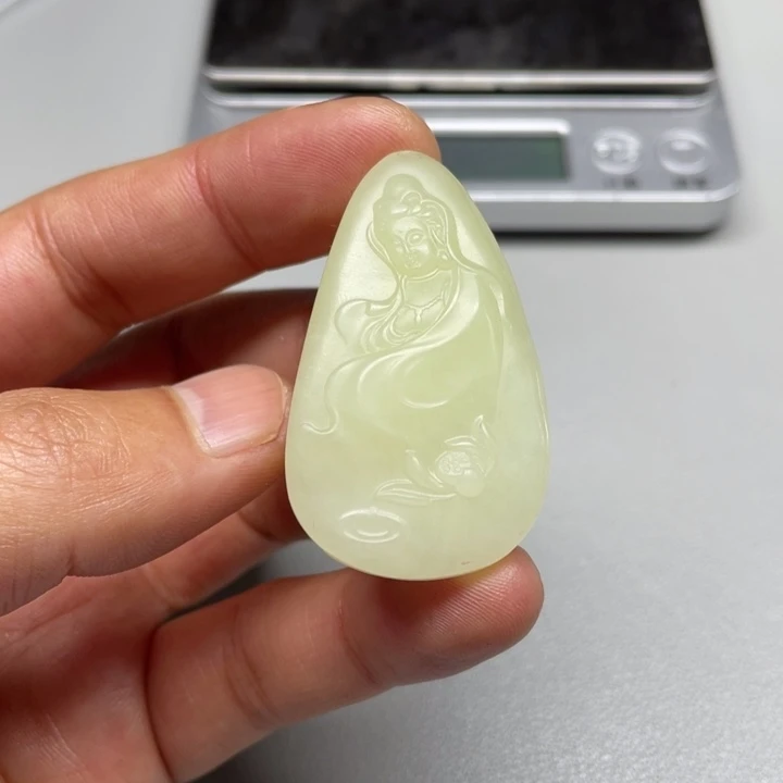 和田玉吊坠(不含链)未镶嵌遇**缘