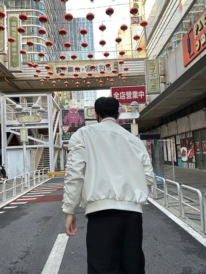 秋冬休闲美式飞行秋冬夹克男女痞帅高级感三防立领加厚加棉外套