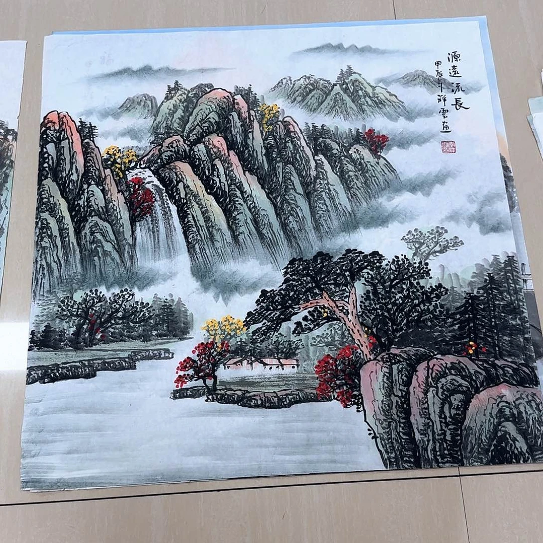 国画国画作品展。国画等