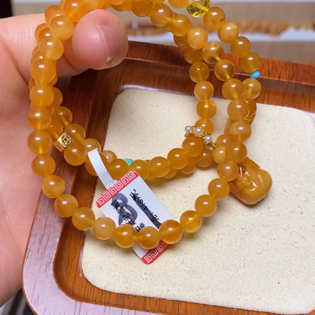 【闪购商品】未镶嵌蜜蜡手链手串