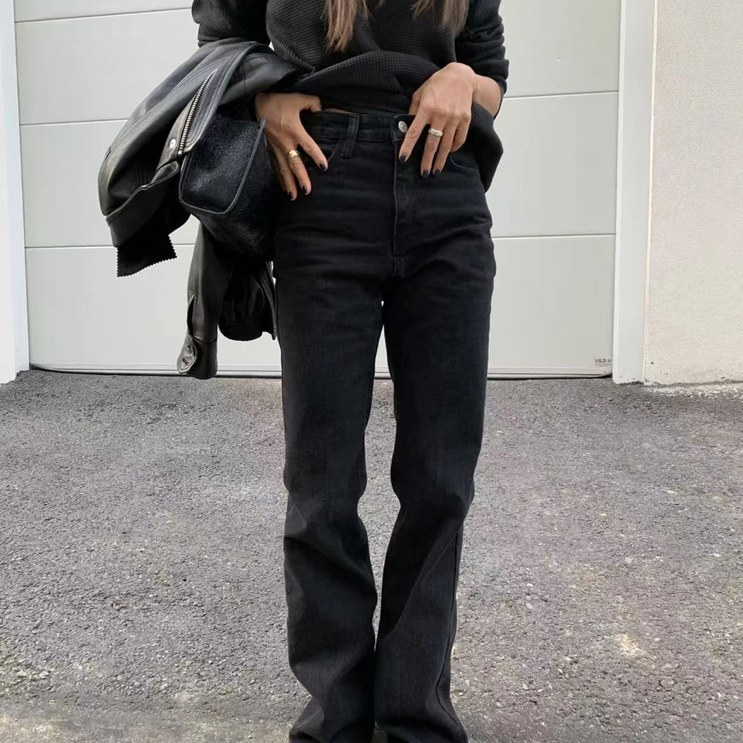 【No退No换】拿拿正品韩代meng-牛仔微喇裤-1229004