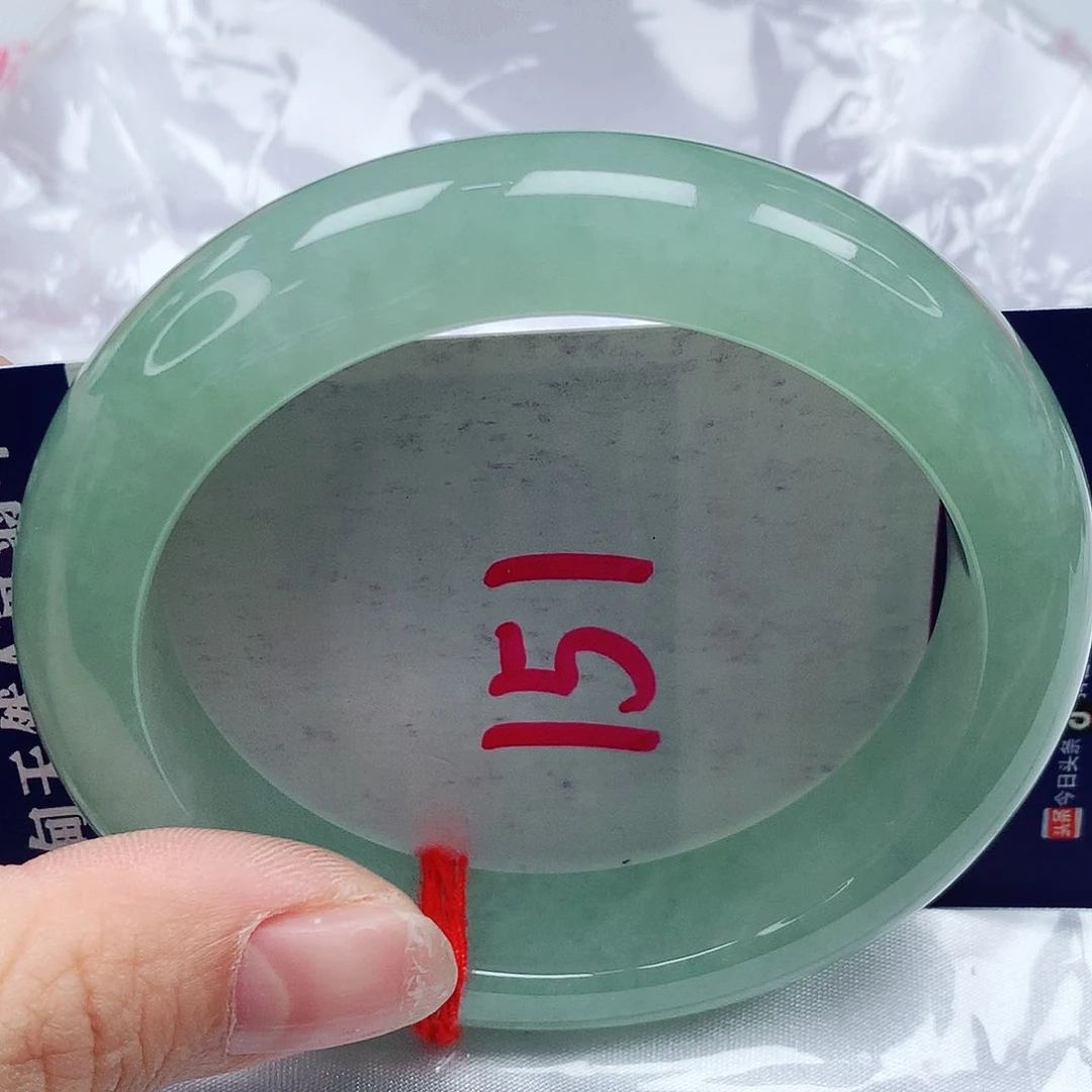 翡翠手镯未镶嵌56圈缅甸天然翡翠A货