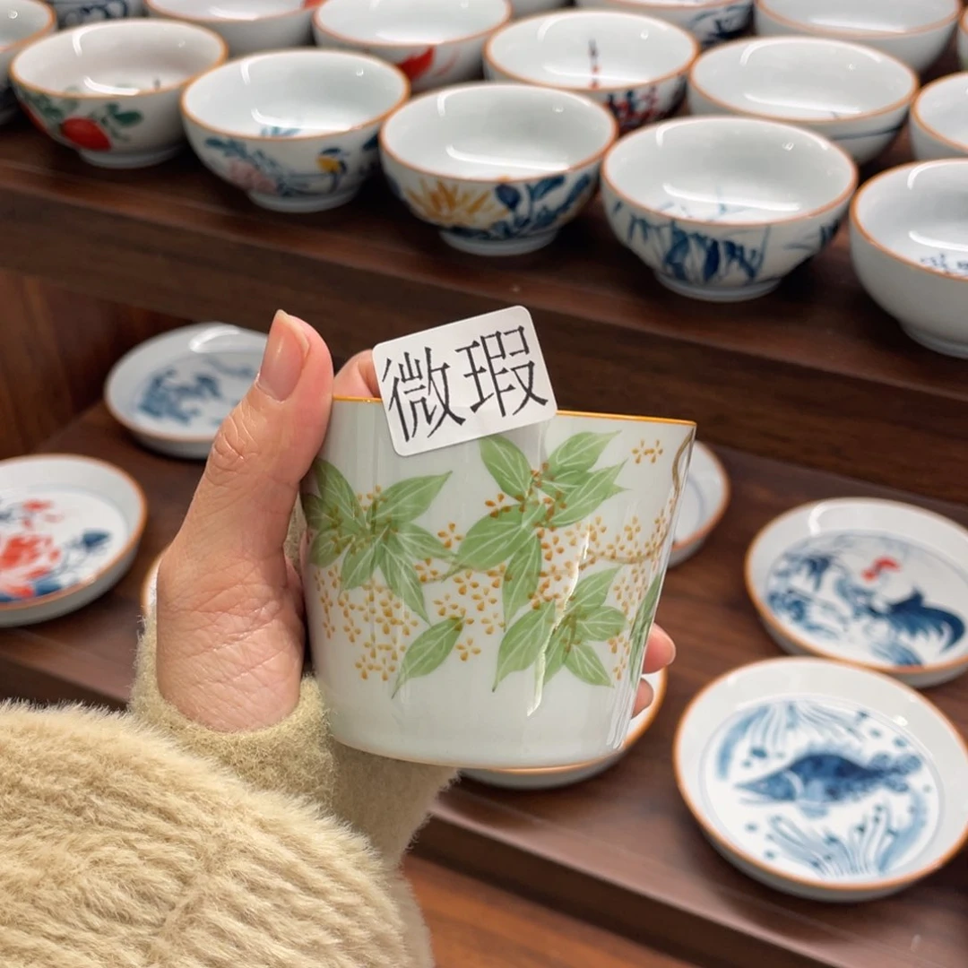 微瑕釉下彩纯手绘