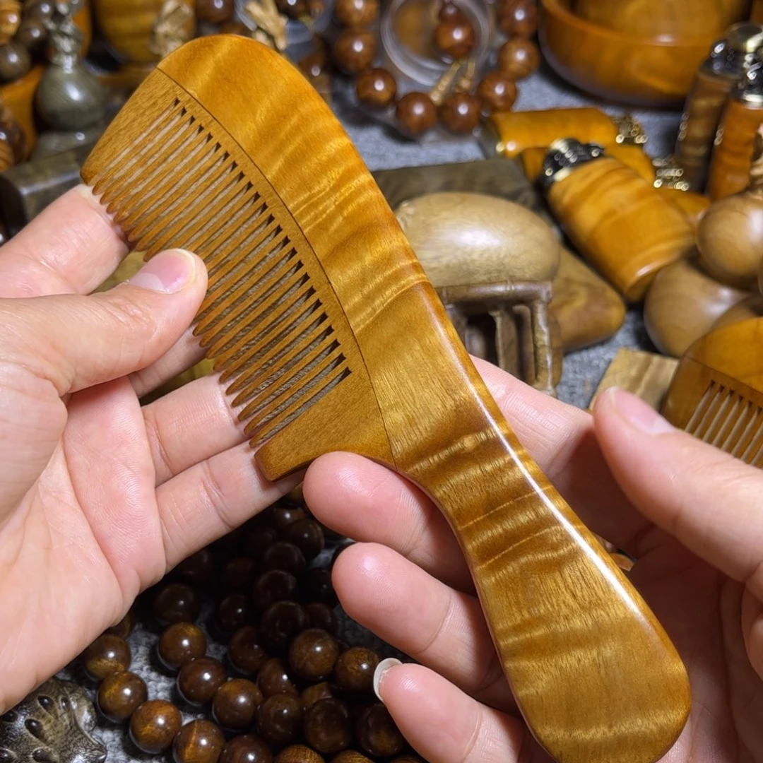 金丝楠花纹梳子小叶