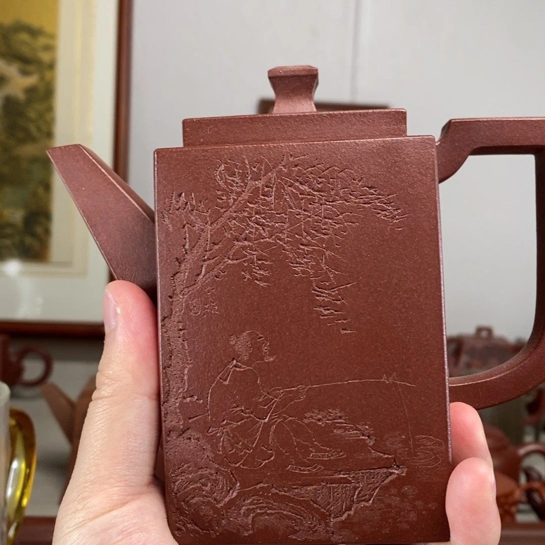茶壶紫砂大**园原矿泥料传统工艺制作