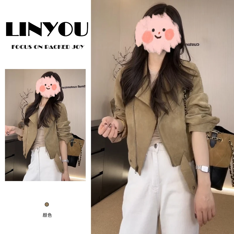 韩版时尚高级感复古夹克女2025年春秋夏季新款洋气休闲百搭短外套