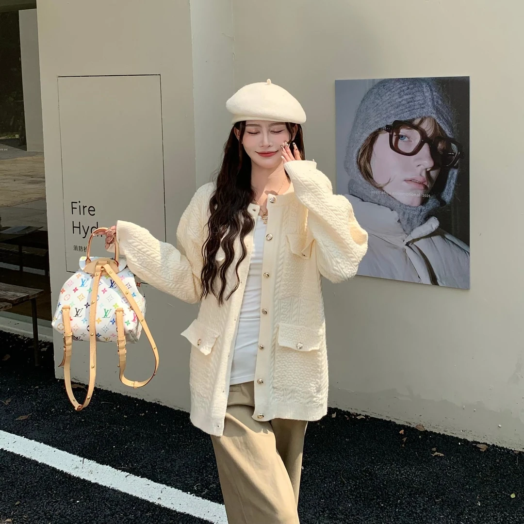 3MER  精致小香风毛衣外套