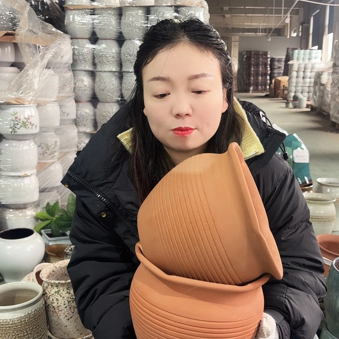 正品两个高18/20红陶