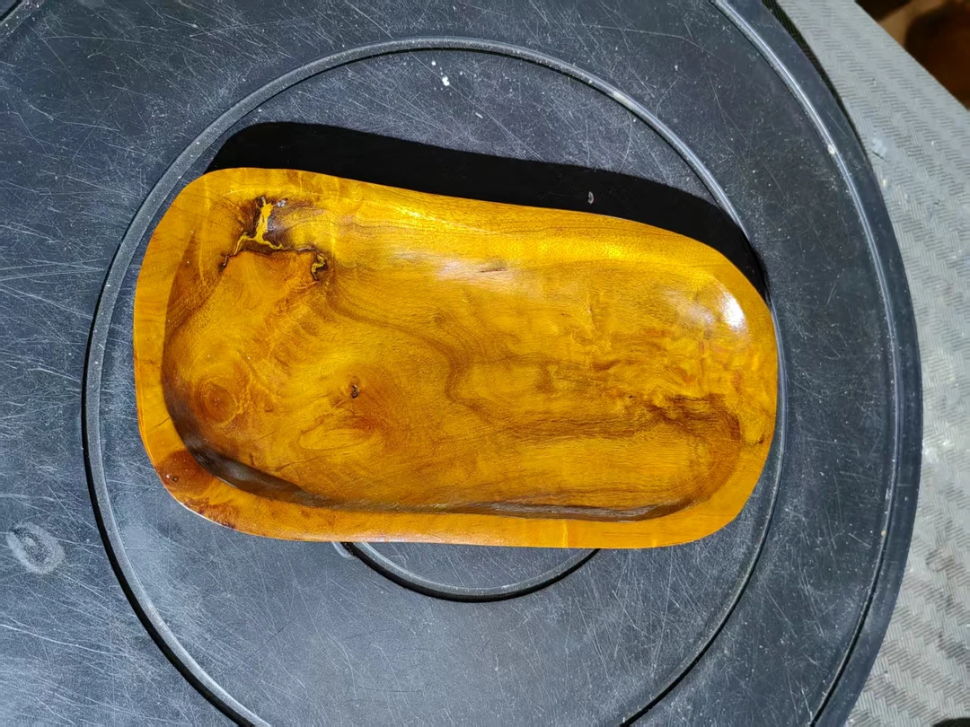 四川雅安小叶桢楠金丝楠木小坚果盘