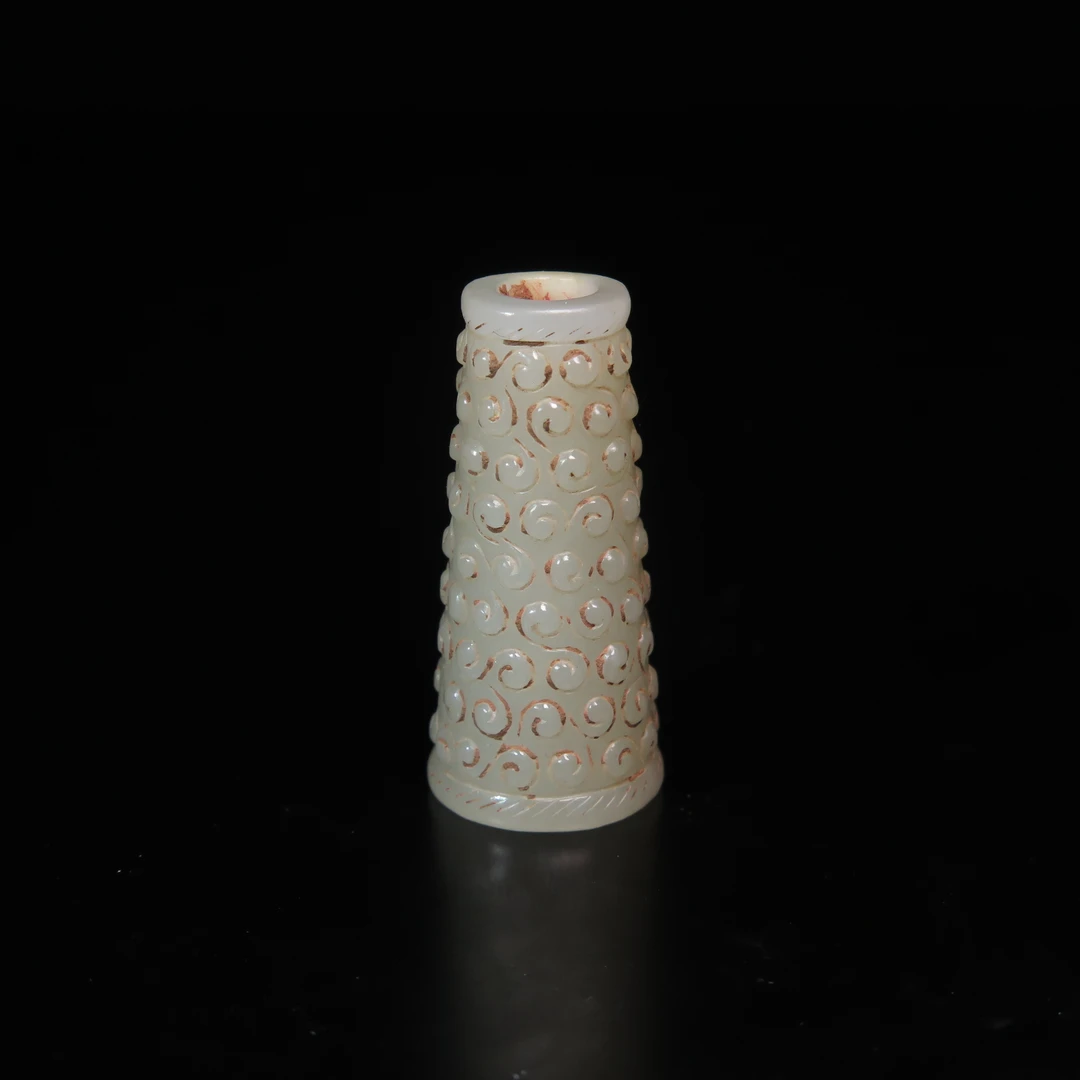 清代谷纹勒子/MZ050563/和田玉/民族文物