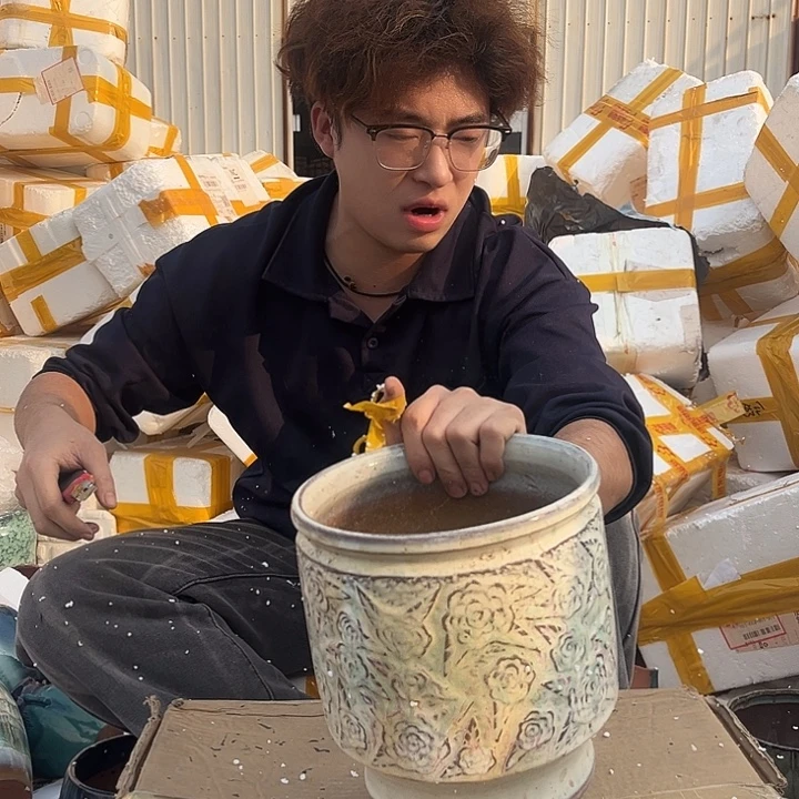 紫砂花盆宜兴紫砂粗陶花盆