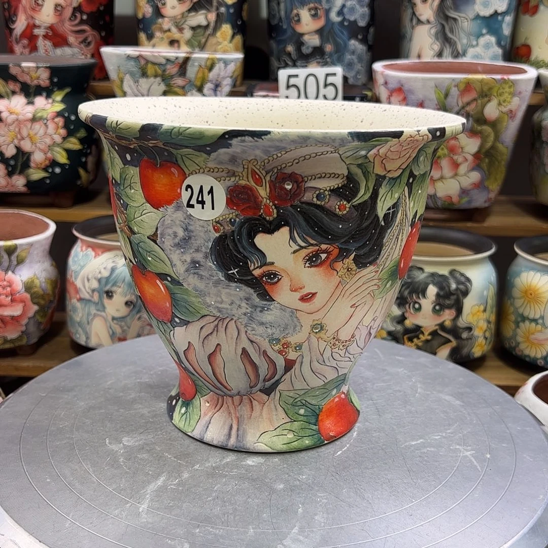 景德镇炫彩手绘口18.5