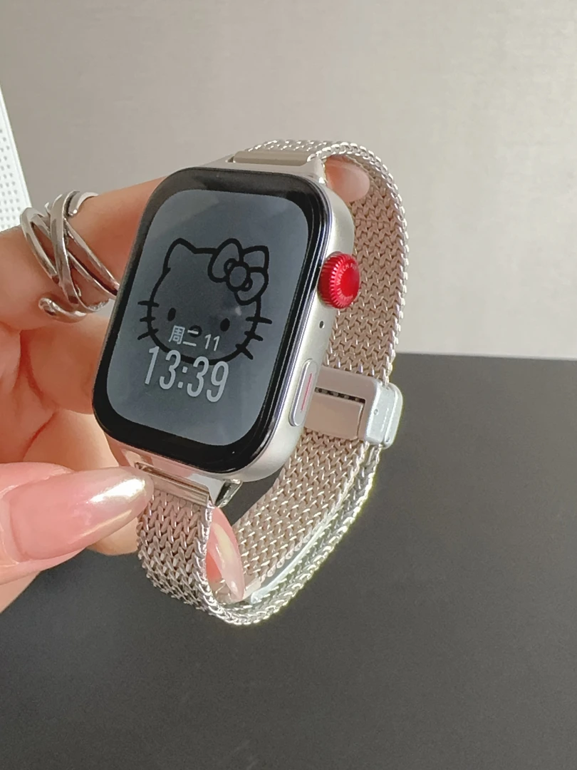 表带适用华为fit4麦穗磁吸夏华为fit3金属华为手环10/9/8替换腕带